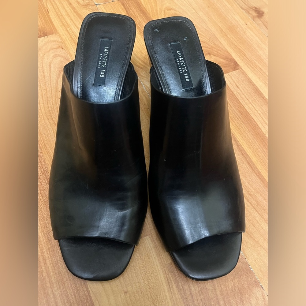 Lafayette 148 New York Leather Mule wedges